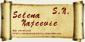 Selena Najčević vizit kartica